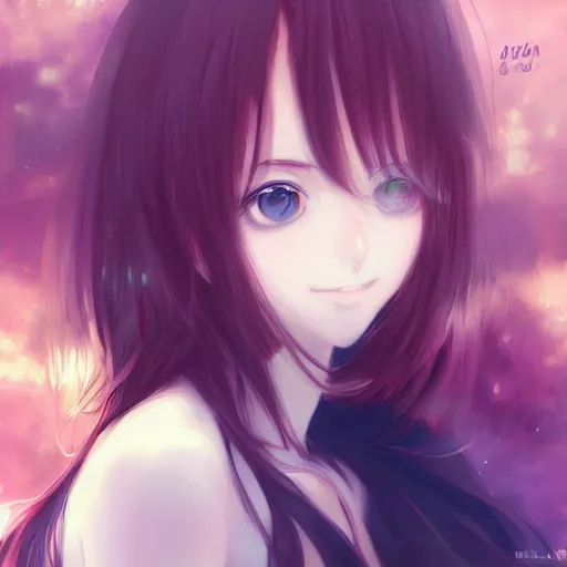 Prompt: beautiful anime girl, attractive features, sharp focus, digital art, art by WLOP