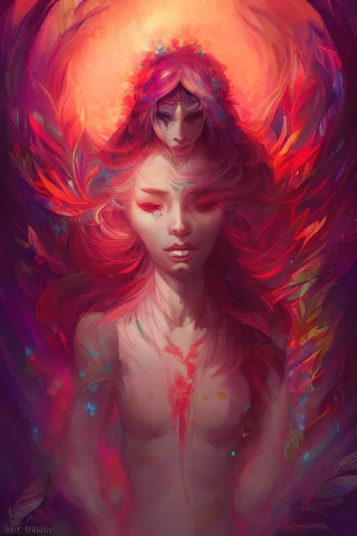 Image similar to The Ayahuasca Spirit, by Ross Tran