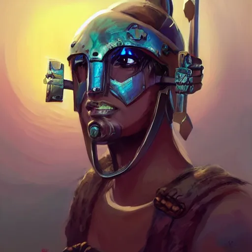 Image similar to cyberpunk viking helmet mask warrior goddess robot ninja fantasy, art gta 5 cover, official fanart behance hd artstation by jesper ejsing, by rhads, makoto shinkai and lois van baarle, ilya kuvshinov, ossdraws