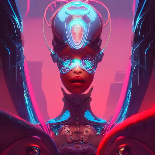 Image similar to portrait of a beautiful cybernetic serpent woman, cyberpunk concept art by pete mohrbacher and wlop and artgerm josan gonzalez and syd mead, digital art, highly detailed, intricate, sci-fi, sharp focus, Trending on Artstation HQ, deviantart, unreal engine 5, 4K UHD image