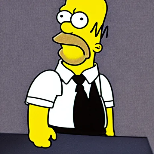 Image similar to homer simpson in the godfather