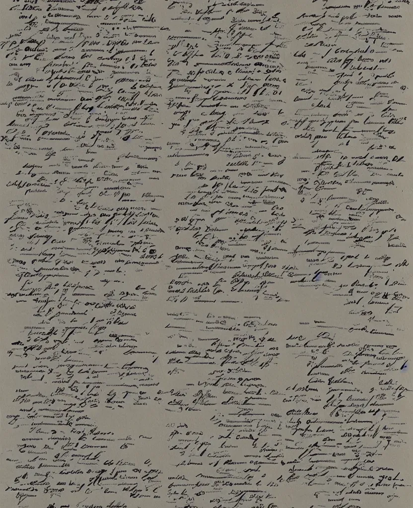 Image similar to a painting of lots of words in a hand written letter by a soldier in el alamein battle, wwii, black and white, bauhaus