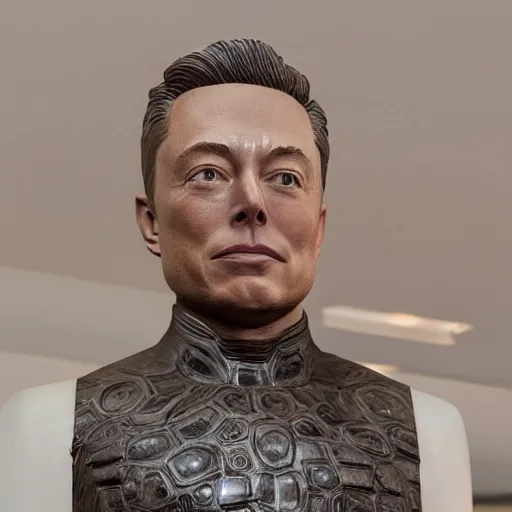 Prompt: wood elon musk statue, intricate, highly detailed, 8 k, high definition