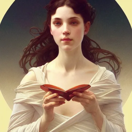 Image similar to balancesheet, intricate, elegant, highly detailed, digital painting, artstation, concept art, smooth, sharp focus, illustration, art by artgerm and greg rutkowski and alphonse mucha and william - adolphe bouguereau