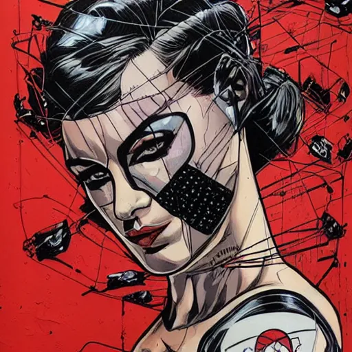 Prompt: La cage et le mur du son, by MARVEL comics and Sandra Chevrier