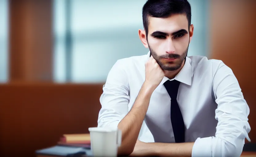 Image similar to portrait a beautiful a man in a skirt in a courtroom, no blur, 4 k resolution, ultra detailed