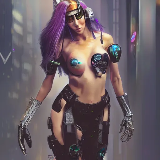 Prompt: cyberpunk goddess by TianYang Wang, coherent, artstation, Artgerm, high detail 4k render, Trending on artstation