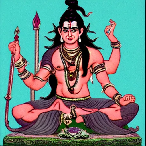 Image similar to lord shiva, angry