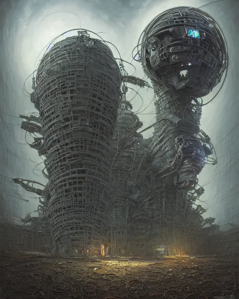 Image similar to low angle shot of a cyberpunk robot character, in chernobyl, intricate, elegant, highly detailed, centered, digital painting, artstation, concept art, smooth, sharp focus, illustration, artgerm, tomasz alen kopera, peter mohrbacher, donato giancola, joseph christian leyendecker, wlop, boris vallejo