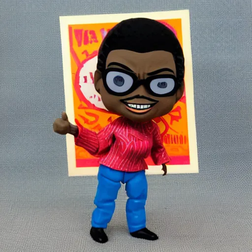 Image similar to maya angelou, stop motion vinyl action figure, plastic, toy, butcher billy style