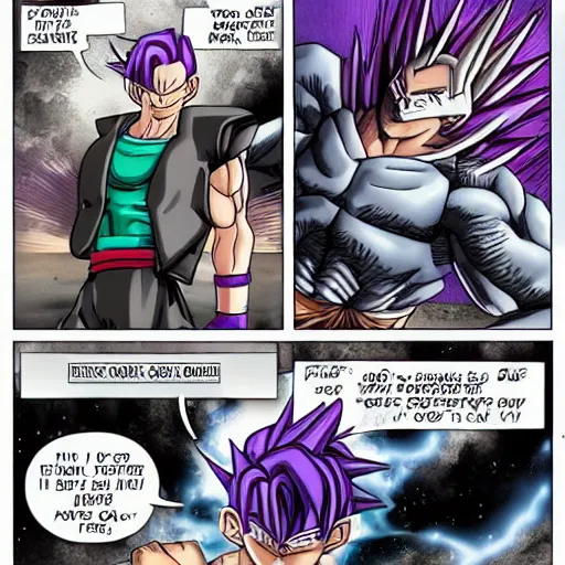 Image similar to trunks briefs battling frieza and king cold