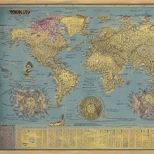 Image similar to detailed and accurate full map of the world