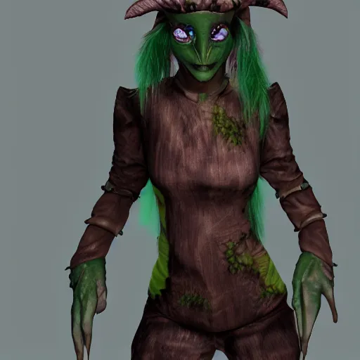 Image similar to eco punk gotch female goblin, 8k