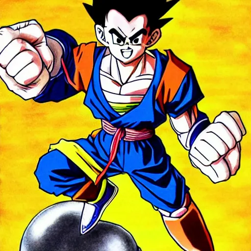 Image similar to HD manga drawing of Xavi Hernandez in dragon ball by Akira Toriyama