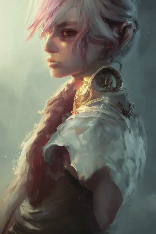 Prompt: a fancy portrait of a young Demon girl by Greg Rutkowski, Sung Choi, Mitchell Mohrhauser, Maciej Kuciara, Johnson Ting, Maxim Verehin, Peter Konig, final fantasy , 8k photorealistic, cinematic lighting, HD, high details, atmospheric , trending on artstation