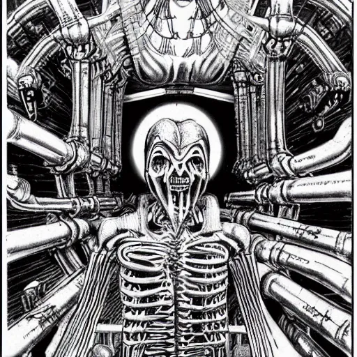 Image similar to H.R Giger seinen manga 🚲🚲🚲 🌞!!!!