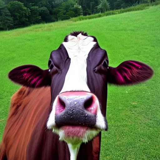 Image similar to Cow accidentally takes a selfie