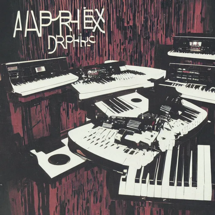 Image similar to aphex twin drukqs album cover, highly quality