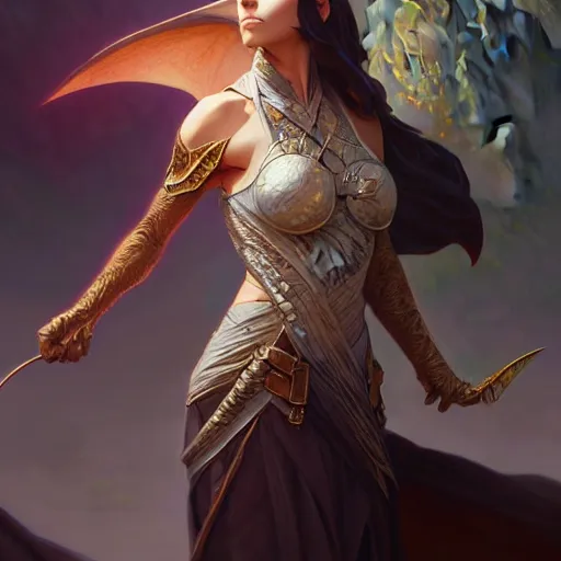 Image similar to dragon mage, upper body, D&D, fantasy, intricate, elegant, highly detailed, digital painting, artstation, concept art, smooth, sharp focus, illustration, art by artgerm and greg rutkowski and alphonse mucha