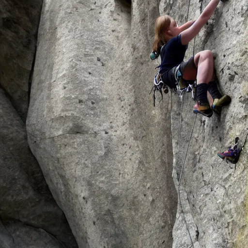 Prompt: rock climbing in london