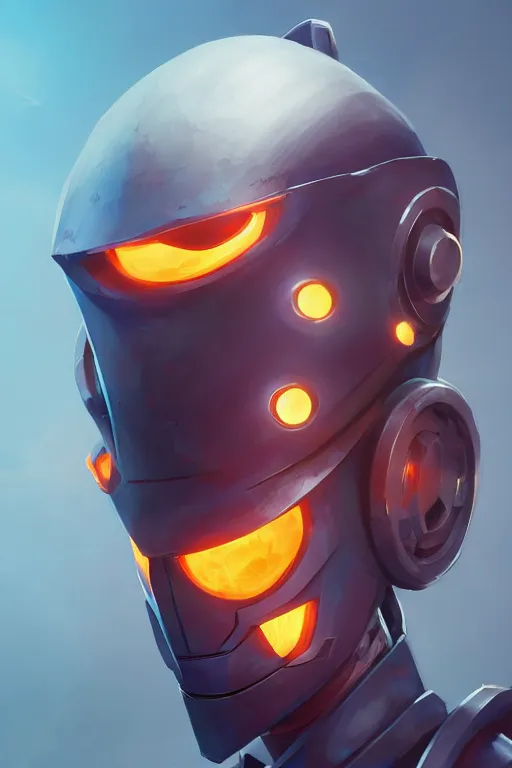 Image similar to epic mask helmet robot ninja portrait stylized as fornite style game design fanart by concept artist gervasio canda, behance hd by jesper ejsing, by rhads, makoto shinkai and lois van baarle, ilya kuvshinov, rossdraws global illumination radiating a glowing aura global illumination ray tracing hdr render in unreal engine 5