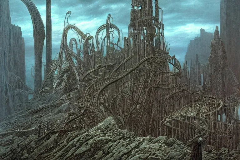 Prompt: intricate, 3 d, steel mill, style by caspar david friedrich and wayne barlowe and ted nasmith.