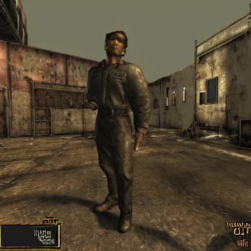 Image similar to todd howard in fallout 1 0