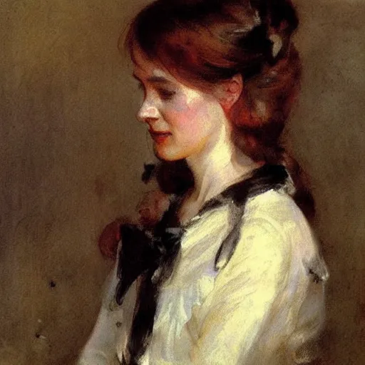 Prompt: a painting of a woman by anders zorn