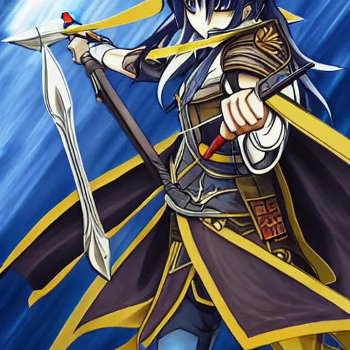 Prompt: lucina from fire emblem awakening drawn in the style of eiichiro oda, high detail, beautiful