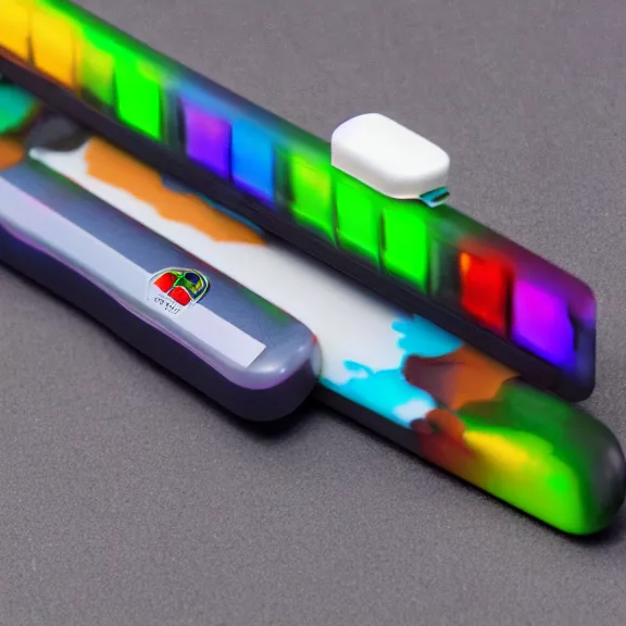 Prompt: RGB gaming toothbrush manufactured by the company Razor