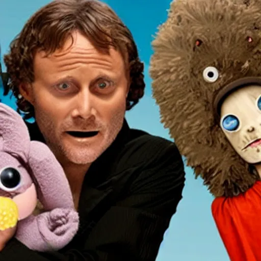 Image similar to Hannibal lector hosts a new children’s tv show!