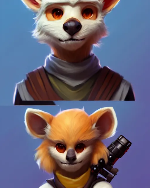 Image similar to character concept art of a cute young male anthropomorphic starwars furry | | cute - fine - face, pretty face, key visual, realistic shaded perfect face, fine details by stanley artgerm lau, wlop, rossdraws, james jean, andrei riabovitchev, marc simonetti, and sakimichan, trending on artstation