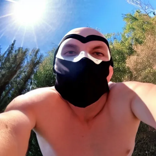 Prompt: POV shot of a masked thug grabbing you