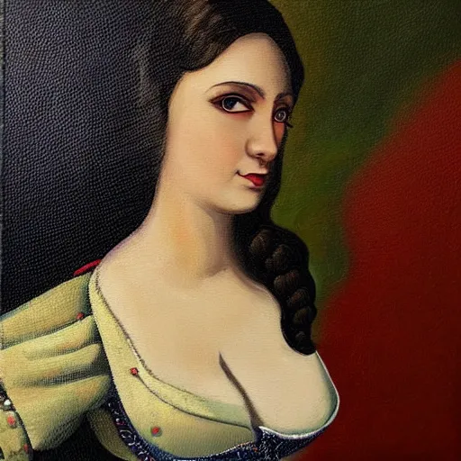 Image similar to Vivian-Vitruvianita painting by Anthony-Voncellinio