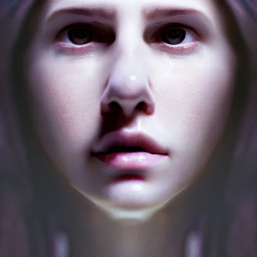 Image similar to portrait of a beautiful ghostly haunting female, depth of field, zeiss lens, detailed, symmetrical, centered, fashion photoshoot, by annie leibovitz and steve mccurry, david lazar, jimmy nelsson, breathtaking, 8 k resolution, extremely detailed, beautiful, establishing shot, artistic, hyperrealistic, beautiful face, octane render