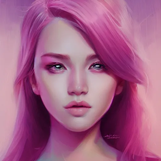 Prompt: teen girl, pink hair, gorgeous, shocked look, empty eyes, amazing, elegant, intricate, highly detailed, digital painting, artstation, concept art, sharp focus, illustration, art by Ross tran