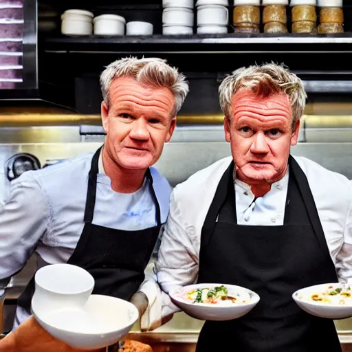 Image similar to < photo hd trending > gordon ramsey upset about being served boiled rocks < photo >