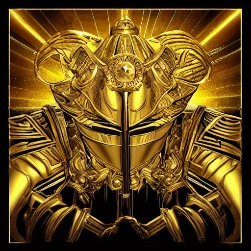 Prompt: Saint Seiya, The Golden cat Armor knight, greek temple background, detailed, realistic