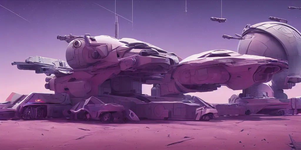 Image similar to Hard Surface Shape Form Exploration, Detailed, 8k, sci-fi, pastel colors, props, panel, concept, simon stalenhag ,syd mead, vehicle, speeder, parts,modular, insane detail, spaceship , complex geometry, mega collection, Star Wars