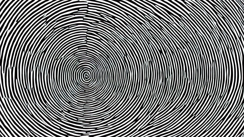 Prompt: op art of circles