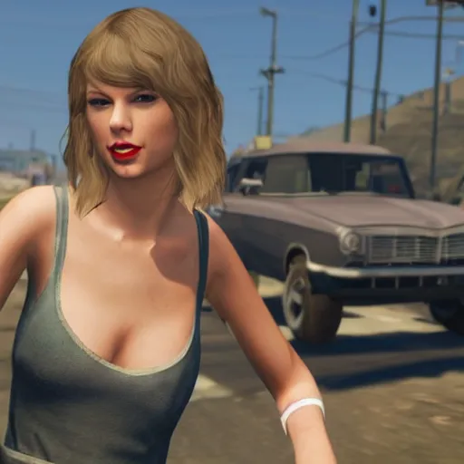 Image similar to Taylor Swift in GTA 5