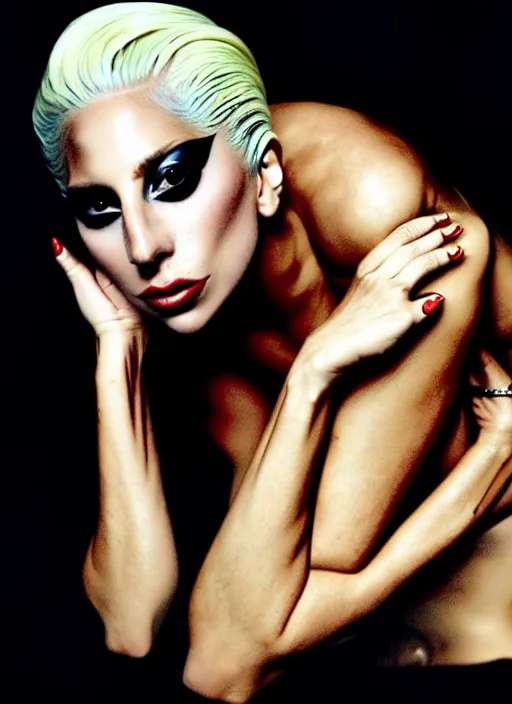 Image similar to lady gaga photoshoot by annie leibovitz