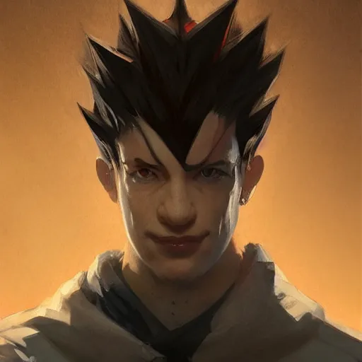 Image similar to beautiful portrait of a very confident, smirking, narcissist hisoka morow, hyper realistic, sharp, greg rutkowski, wlop, loish, dishonored 2, soft lighting