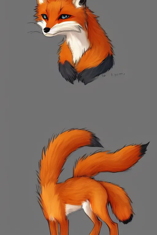 Image similar to a fox fursona, trending on artstation, by kawacy, furry art, digital art