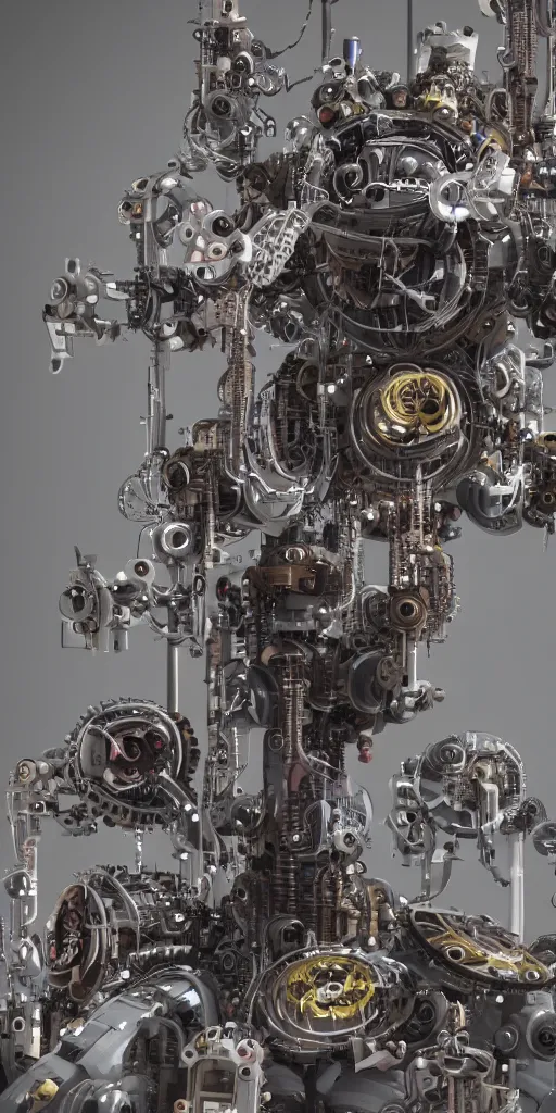 Image similar to a lovely mechanical bouquet of machine flowers, scifi futuristic, utopian, machine parts, wires, circuits, highly detailed, octane render, cinematic