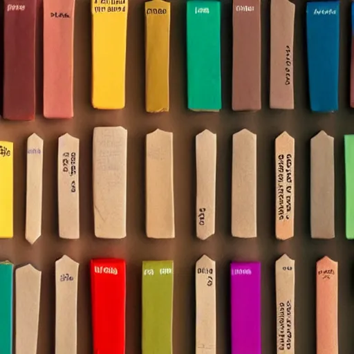 Prompt: 5 colors used by wes anderson