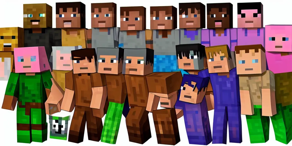 Prompt: Minecraft skins