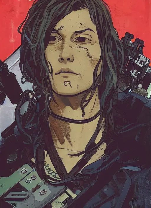 Image similar to cyberpunk lifeguard. portrait by ashley wood and alphonse mucha and laurie greasley and josan gonzalez and james gurney. splinter cell, apex legends, rb 6 s, hl 2, d & d, cyberpunk 2 0 7 7. realistic face. character clothing. vivid color. dystopian setting.