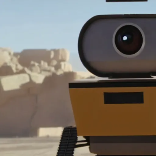 Image similar to cinematic shot of hal 9 0 0 0 in wall - e