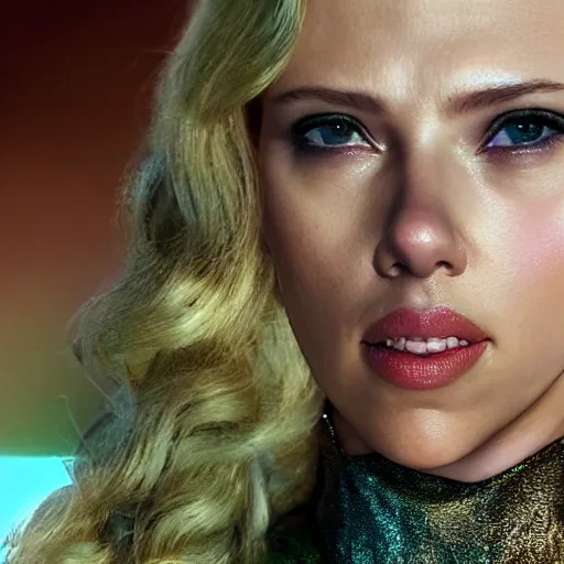 Image similar to scarlett johansson in a mermaid outfit fantasy, highly detailed face, 8 k